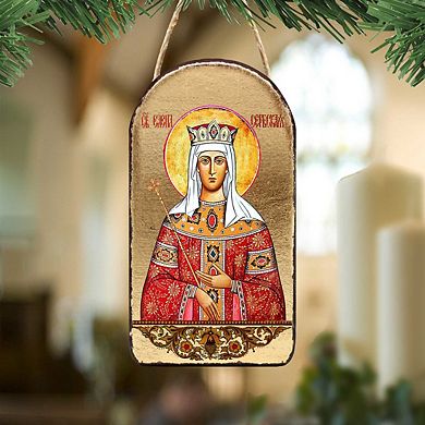 G.Debrekht Saint Elena Religious Orthodox Sacred Icon Ornament Inspirational Icon Decor
