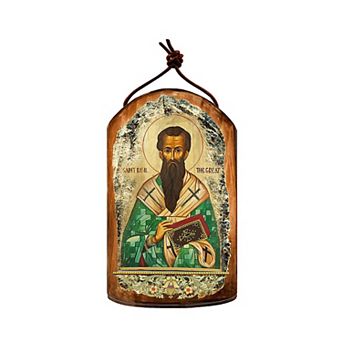 G.Debrekht Saint Basil Religious Christian Sacred Icon Ornament Inspirational Icon Decor