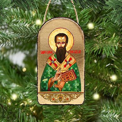 G.Debrekht Saint Basil Religious Christian Sacred Icon Ornament Inspirational Icon Decor