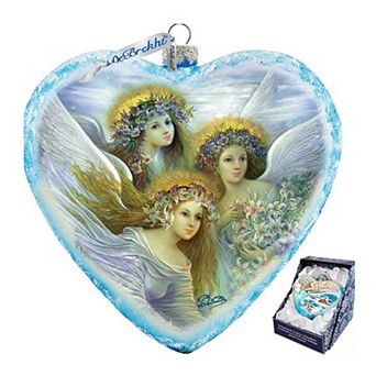 Three Angels Glass Ornament Limited Edition by G. DeBrekht