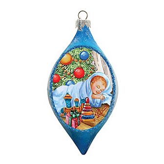 G.Debrekht Baby 1st Christmas Drop Glass Ornament by G. DeBrekht Decor Christmas Decor - 757-033
