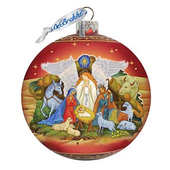 Guarding Light Nativity Glass Ornament Limited Edition by G. DeBrekht