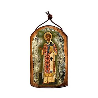 G.Debrekht Saint Chrysostom Religious Christian Sacred Icon Ornament Inspirational Icon Decor