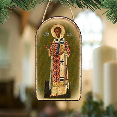 G.Debrekht Saint Chrysostom Religious Christian Sacred Icon Ornament Inspirational Icon Decor
