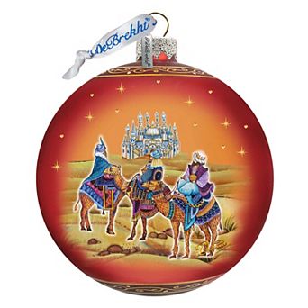 The Journey of the Three Wise Men Glass Ornament Limited Edition by G. DeBrekht