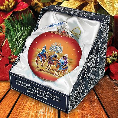 The Journey of the Three Wise Men Glass Ornament Limited Edition by G. DeBrekht