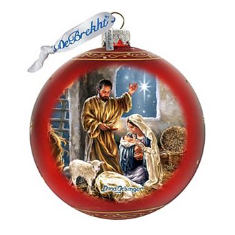 The Lamb of God Glass Ornament Limited Edition by D. Gelsinger