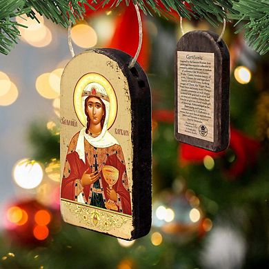 G.Debrekht Saint Barbara Religious Orthodox Sacred Icon Ornament Inspirational Icon Decor