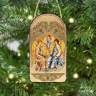 G.Debrekht Testament Trinity Religious Orthodox Sacred Icon Ornament Inspirational Icon Decor