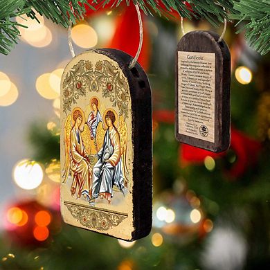 G.Debrekht Testament Trinity Religious Orthodox Sacred Icon Ornament Inspirational Icon Decor