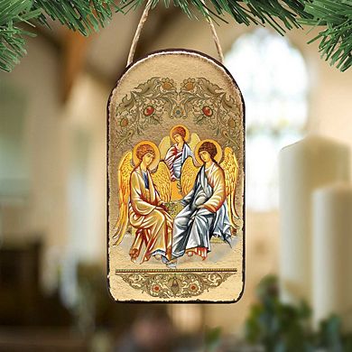 G.Debrekht Testament Trinity Religious Orthodox Sacred Icon Ornament Inspirational Icon Decor