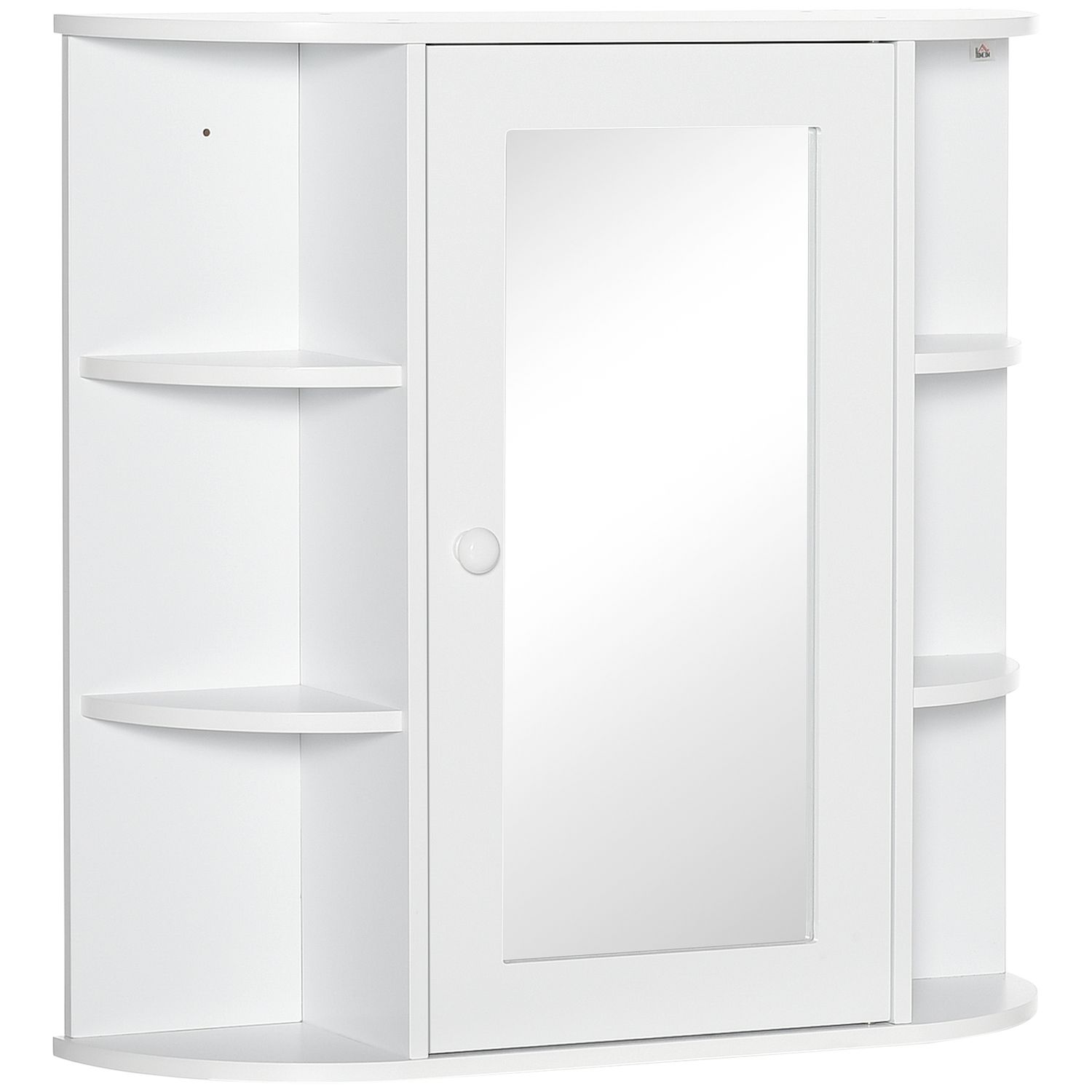 Alaterre Furniture Dorset 27W x 29H Wall Mounted Bath Storage Cabinet with Two Open Shelves