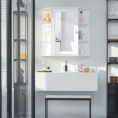 Over-the-sink Bathroom Storage Organizer Cabinet With Mirrored Door,shelves