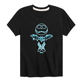 Disney's The Nightmare Before Christmas Boys 8-20 Jack Blue Glow Graphic Tee