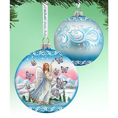 Serenity Angel Glass Ornament Limited Edition by G. DeBrekht
