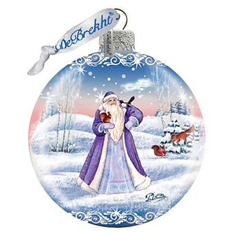 G.Debrekht Wilderness Friends Ball Glass Ornament by G. DeBrekht DecorWildlife Holiday Decor - 73316