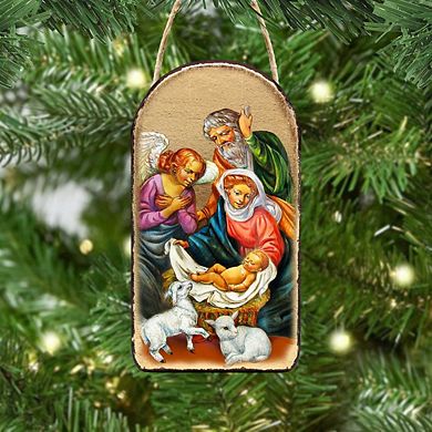 G.Debrekht The Holy Family Religious Christian Sacred Icon Ornament Inspirational Icon Decor