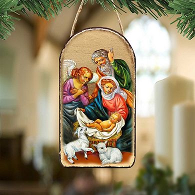 G.Debrekht The Holy Family Religious Christian Sacred Icon Ornament Inspirational Icon Decor