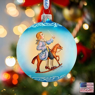 G.Debrekht Nutcracker Ballet Glass Ornament Set of 3 by G. DeBrekht Decor Christmas Decor - 73740-S3