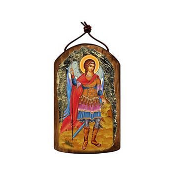 G.Debrekht Saint Michael the Angel Religious Christian Sacred Icon Ornament Inspirational Icon Decor
