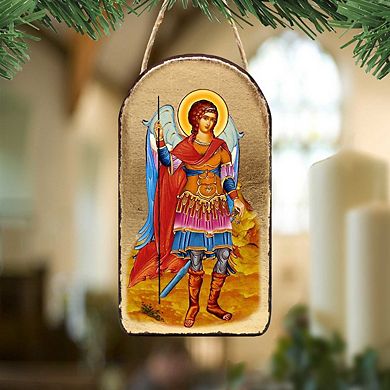 G.Debrekht Saint Michael the Angel Religious Christian Sacred Icon Ornament Inspirational Icon Decor
