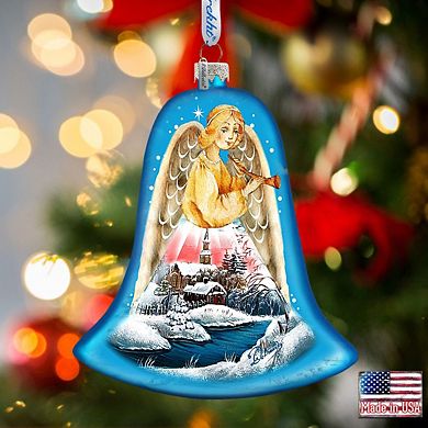 G.Debrekht Angels Glass Ornament Set of 3 by G. DeBrekht DecorNativity Holiday Decor - 73160-B3