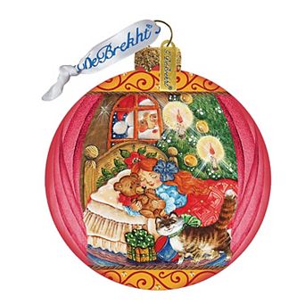 G.Debrekht Night Before Christmas Glass Christmas Ornament by G. DeBrekht Christmas Decor - 73613