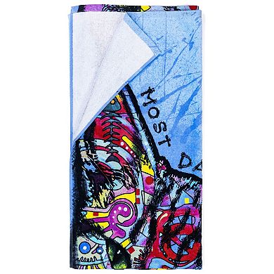 Beach Towel with Animal Print Design