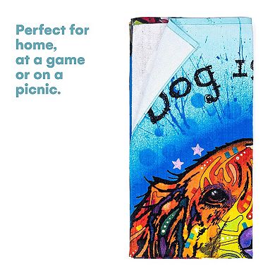 Beach Towel with Animal Print Design
