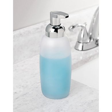 mDesign Glass Refillable Foaming Soap Dispenser Pump, 2 Pack