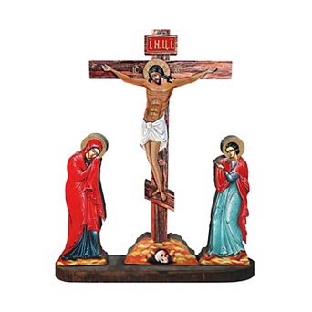 G.Debrekht Crucifixion of Christ Wooden Cross by Museum Icons Inspirational Icon Decor - 88159