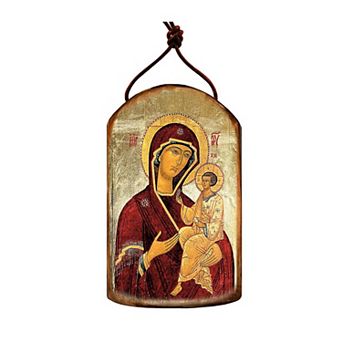 G.Debrekht Virgin Mary Religious Orthodox Sacred Icon Ornament Inspirational Icon Decor