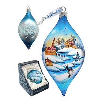 G.Debrekht Winter Village Glass Christmas Ornament by G. DeBrekht Decor Christmas Decor - 74175