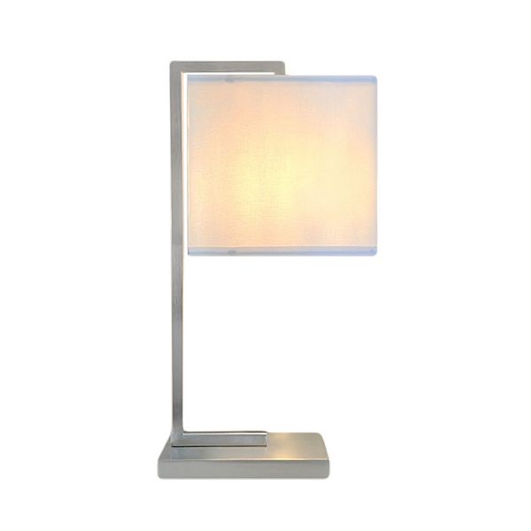 Nextop 21 in. Steel Square Tube Table Lamp for Reading, Bedside, Living