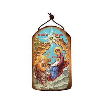 G.Debrekht Orthodox Nativity Religious Christian Sacred Icon Ornament Inspirational Icon Decor