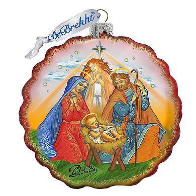 G.Debrekht Miracle Nativity Flower Glass Ornament by G. DeBrekht DecorNativity Holiday Decor - 759-035