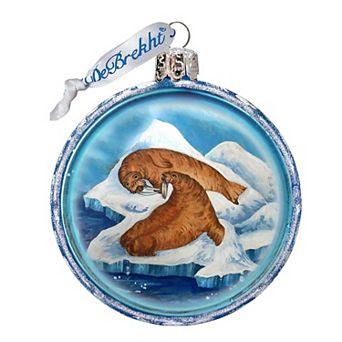 G.Debrekht Arctic Family Glass Ornament by G. DeBrekht DecorWildlife Holiday Decor - 764-012