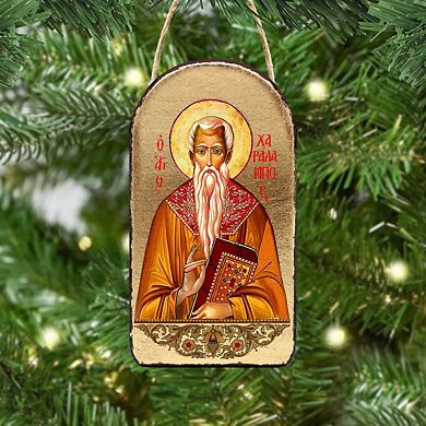 G.Debrekht Saint Paralimbic Religious Christian Sacred Icon Ornament Inspirational Icon Decor