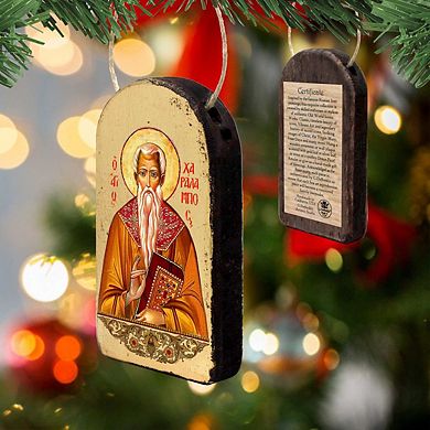 G.Debrekht Saint Paralimbic Religious Christian Sacred Icon Ornament Inspirational Icon Decor