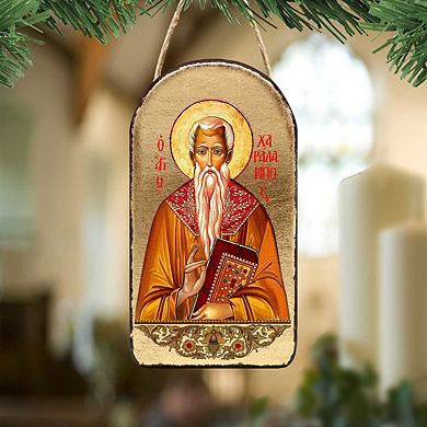 G.Debrekht Saint Paralimbic Religious Christian Sacred Icon Ornament Inspirational Icon Decor