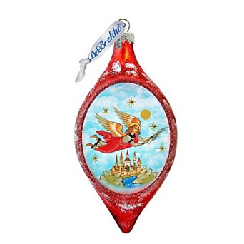 G.Debrekht Guardian Angels Flying Glass Ornament by G. DeBrekht DecorNativity Holiday Decor - 764-211