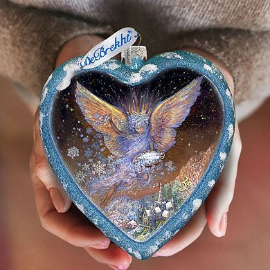 Wings of Love Glass Ornament Limited Edition by Josephine Wall