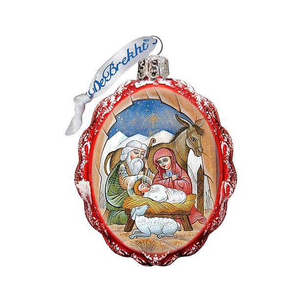 Designocracy Orthodox Nativity Mercury Glass Ornament by G. DeBrekht