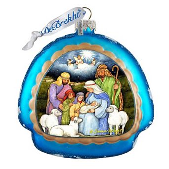 G.Debrekht Holy Night Glass Ornament by Susan Winget DecorNativity Holiday Decor - 756-205-SW