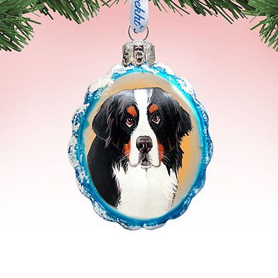 Designocracy Best Friend Rescue Dog Mercury Glass Ornament by G. DeBrekht Pets Dog and Cats Decor
