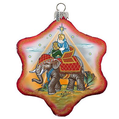 G.Debrekht Miracle Nativity King Snowflake Ornament Holiday by Debrekht