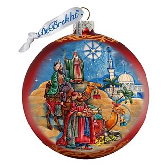The Journey of the Three Kings Glass Ornament Limited Edition by G. DeBrekht