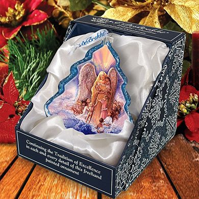 G.Debrekht Angel of Piece Glass Ornament by Josephine Wall DecorNativity Holiday Decor - 762-403-JW