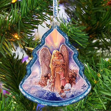 G.Debrekht Angel of Piece Glass Ornament by Josephine Wall DecorNativity Holiday Decor - 762-403-JW