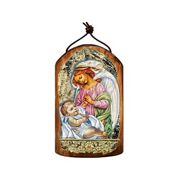 G.Debrekht Blessing Angels Religious Christian Sacred Icon Ornament Inspirational Icon Decor